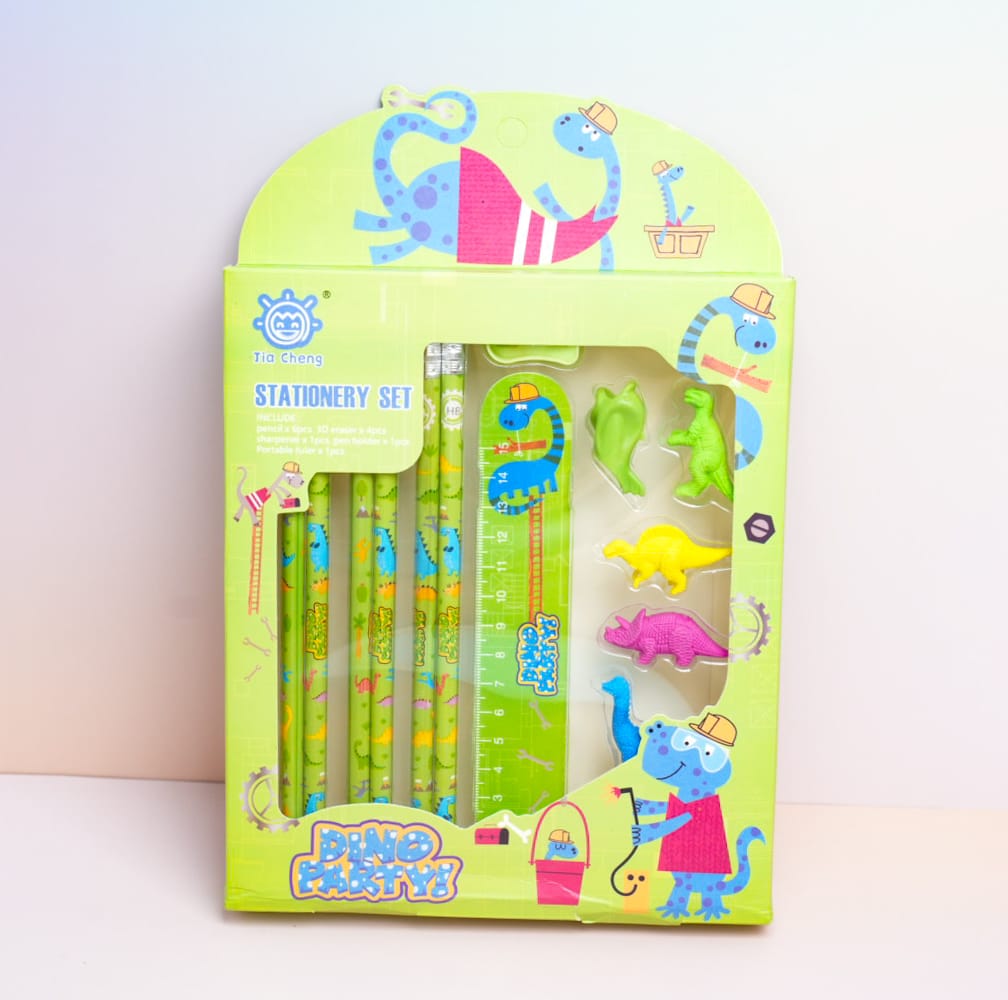 Funky Dino Party Stationery Set  - Style 2