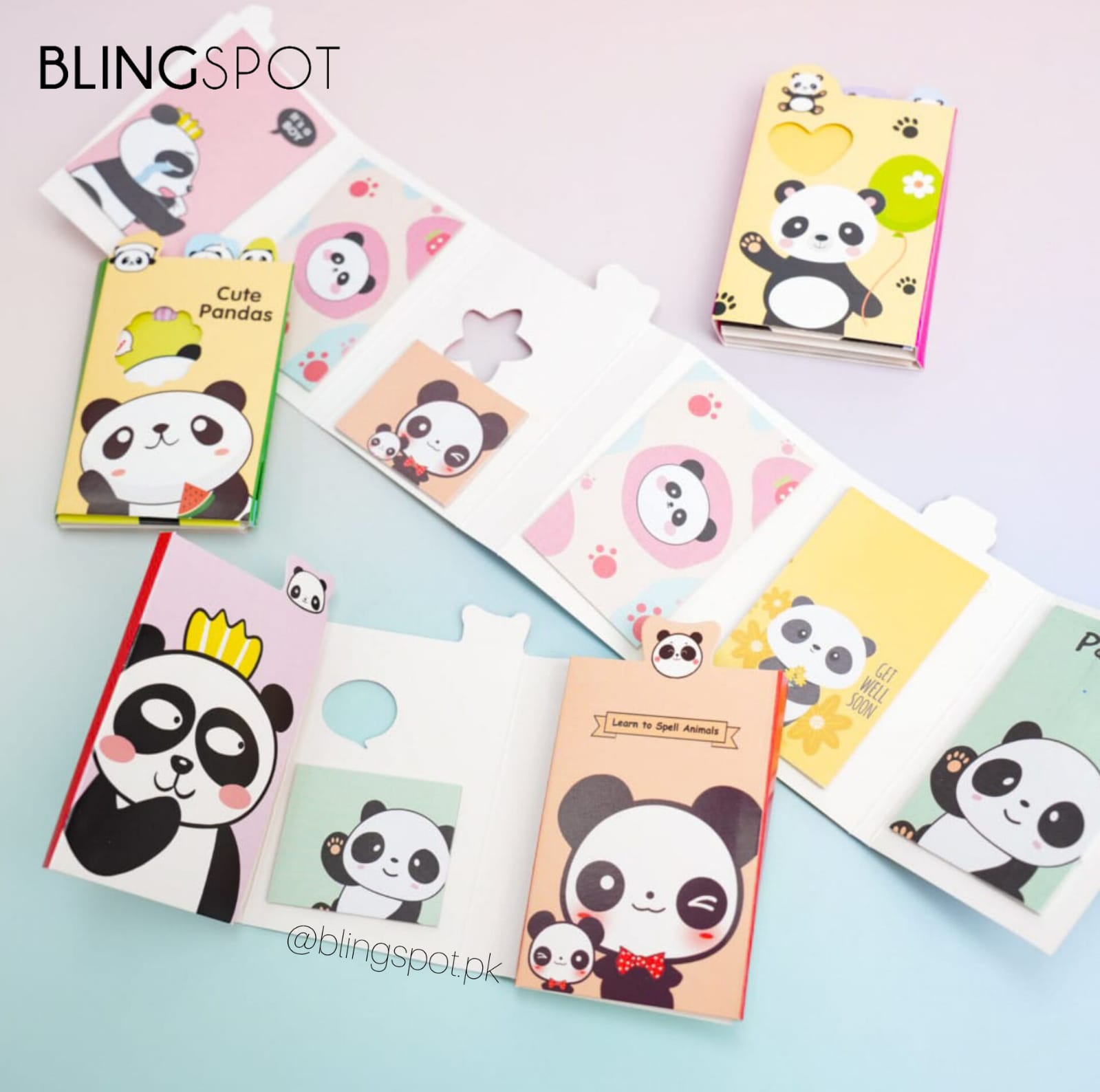 Cute Panda Memo Pad - Sticky Note – The Blingspot Studio