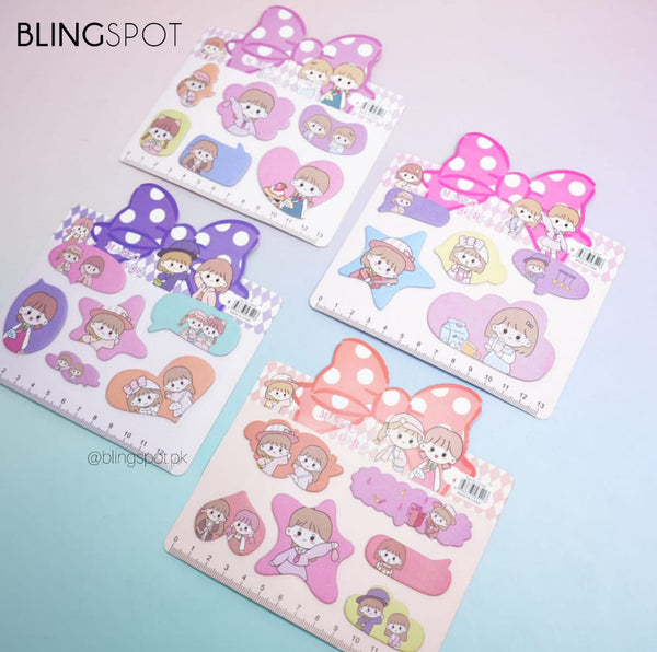 Star Boy & Girl Bow Memo Pad  - Sticky Note