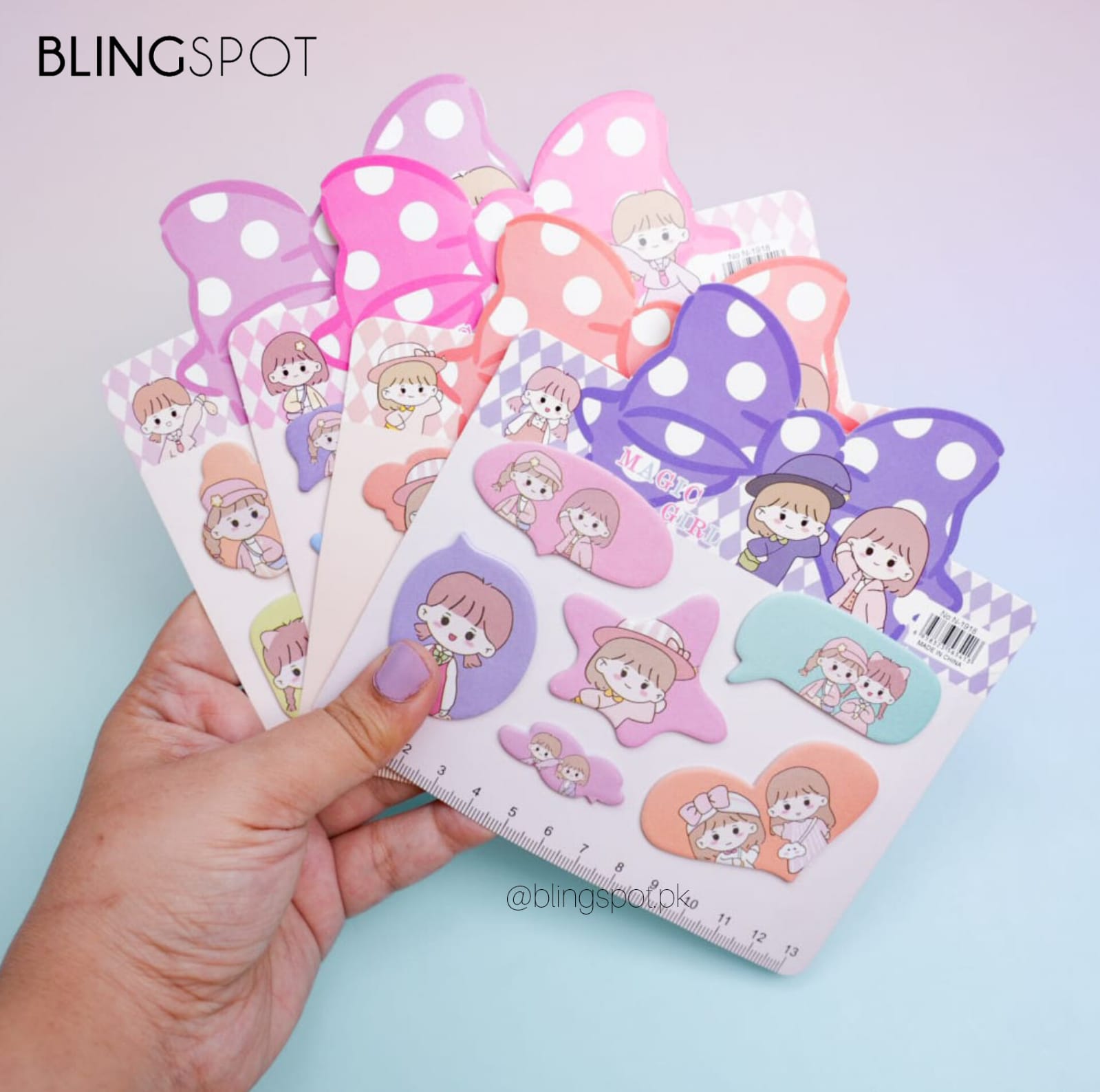 Star Boy & Girl Bow Memo Pad  - Sticky Note