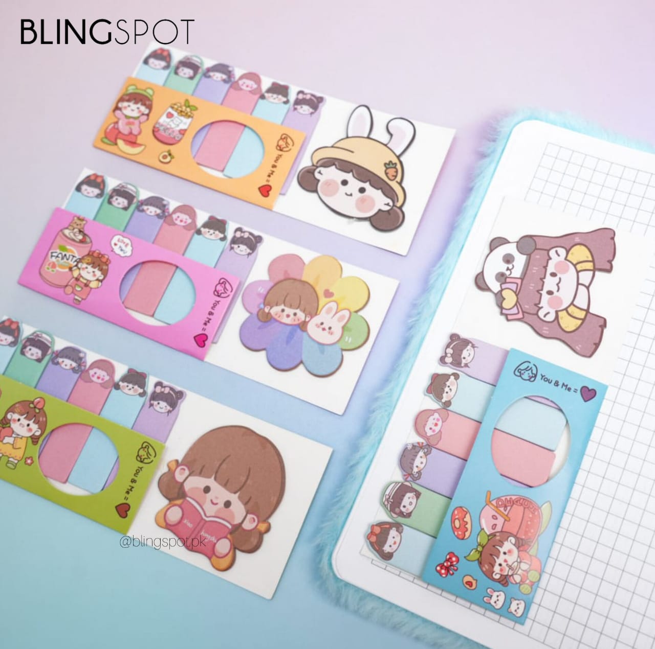 Cute Girl Memo Pad  - Sticky Note