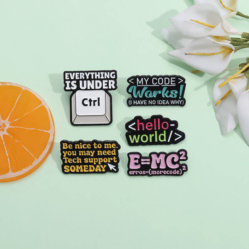 Programmer Control Coding - Enamel Pin