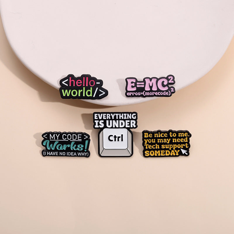 Programmer Control Coding - Enamel Pin