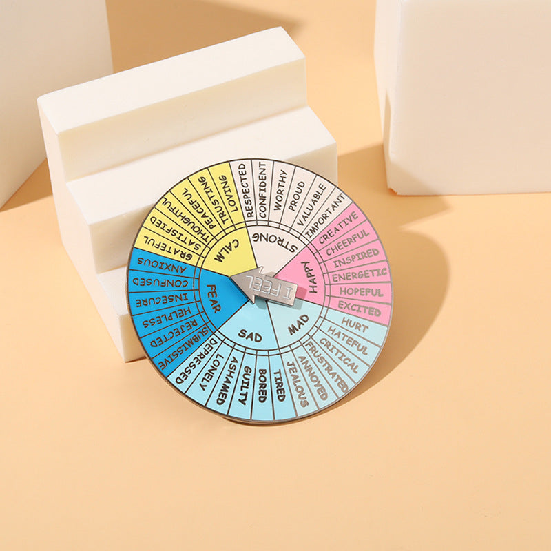 Feeling Today Mood Rotating Wheel - Enamel Pin