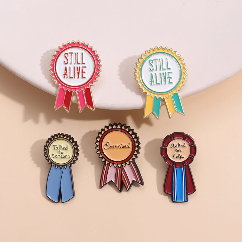 Self Care Motivation Medals - Enamel Pin