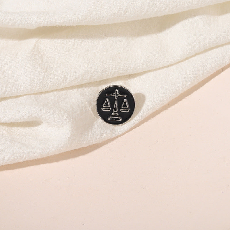 The Scale Of Justice - Lawyer Enamel Pin