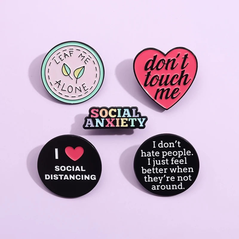 Social Anxiety - Enamel Pin