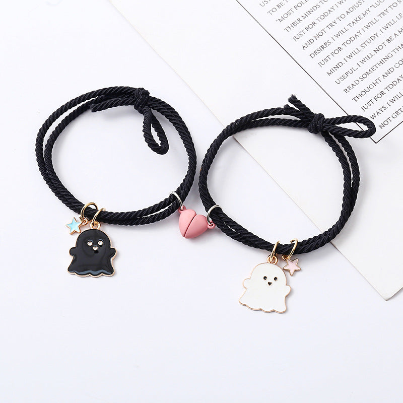 Ghost Black & White Magnetic - Bracelet Set Of 2