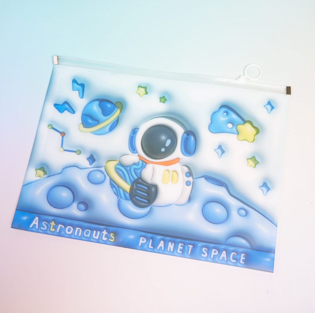 Astronaut Space - Document Folder Large Pouch