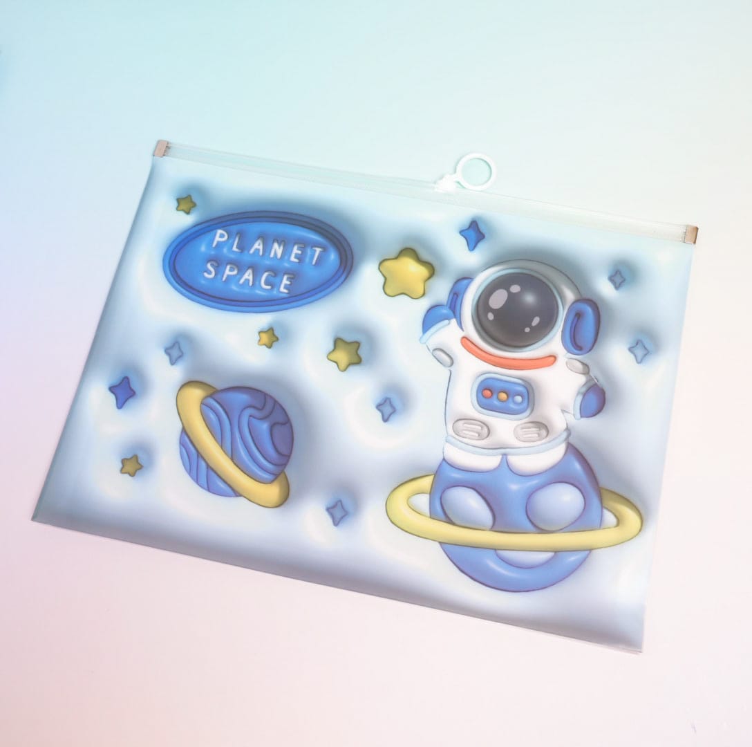 Astronaut Space - Document Folder Large Pouch