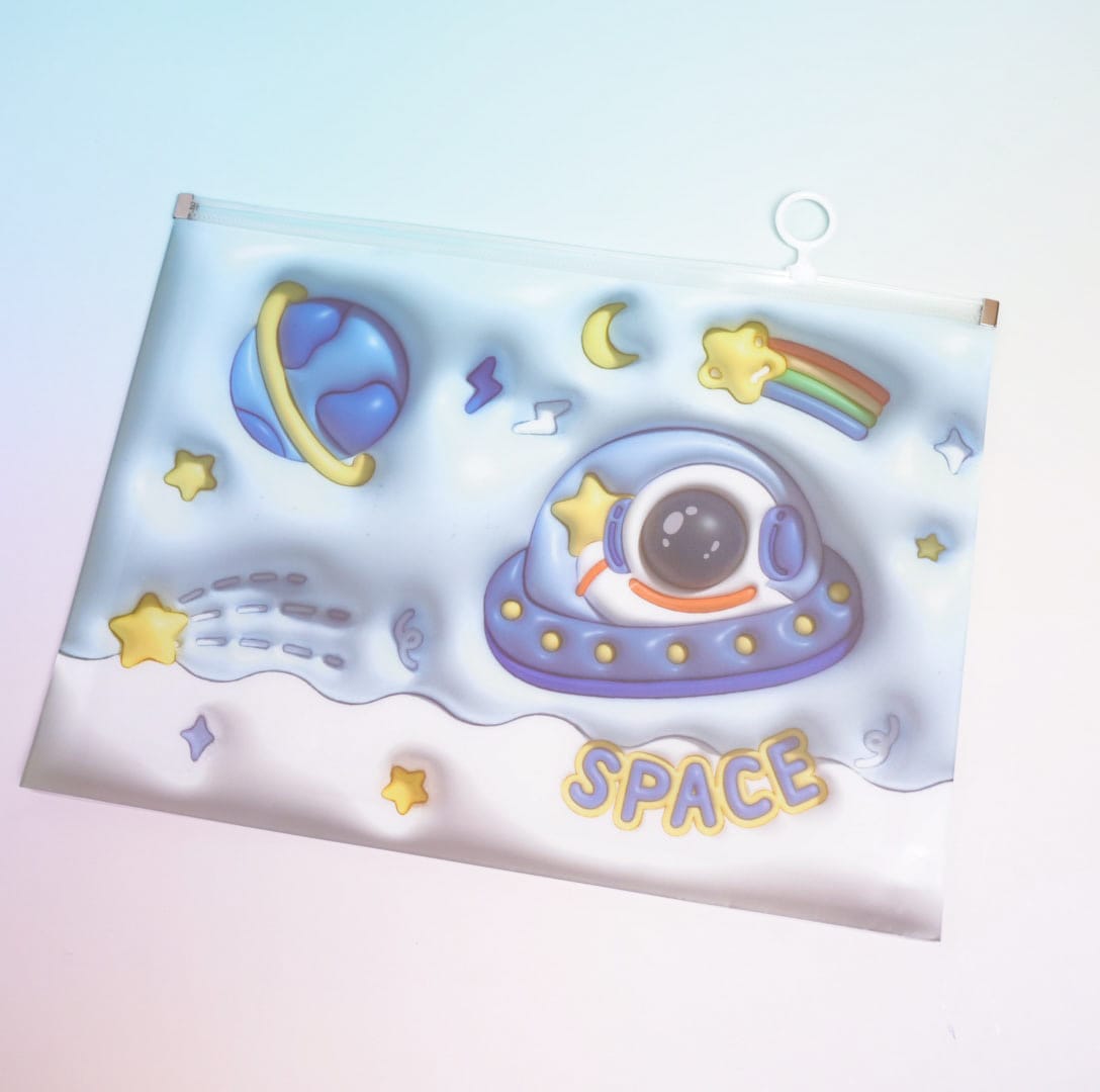 Astronaut Space - Document Folder Large Pouch