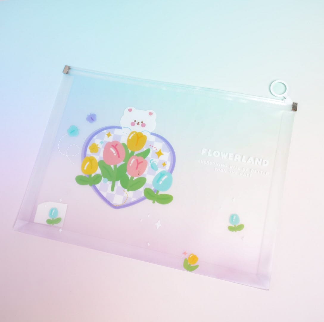 The Flowers - Document Folder Large Pouch