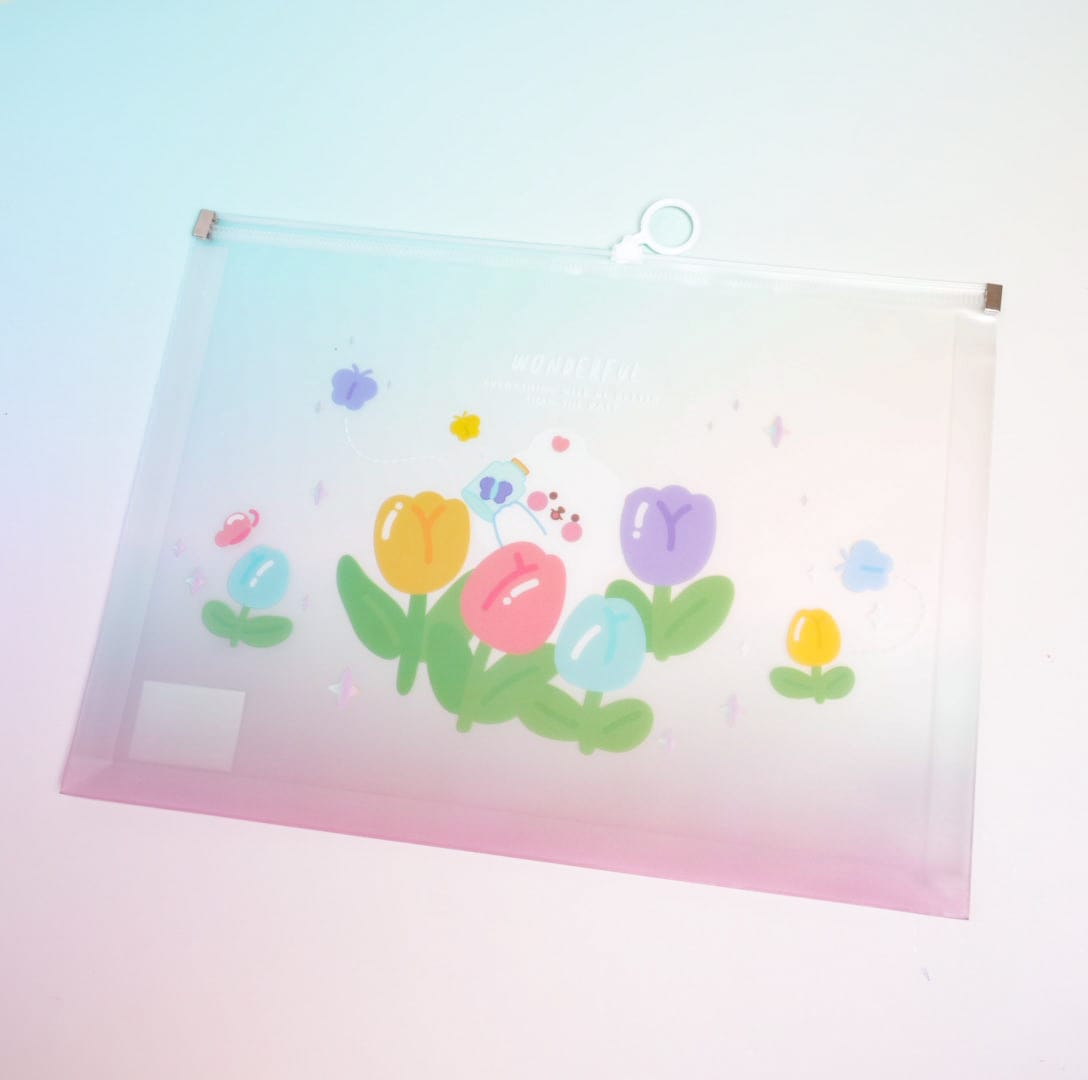 The Flowers - Document Folder Large Pouch