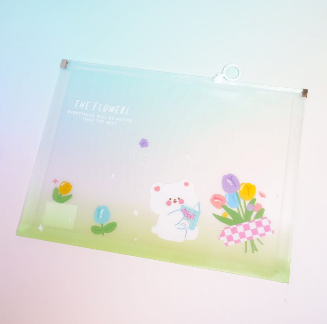 The Flowers - Document Folder Large Pouch