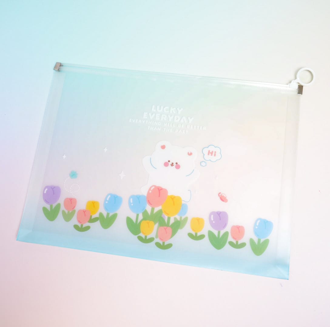 The Flowers - Document Folder Large Pouch