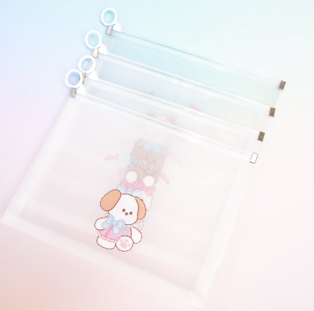 Cute Plush Animals  - Document Folder Medium Pouch