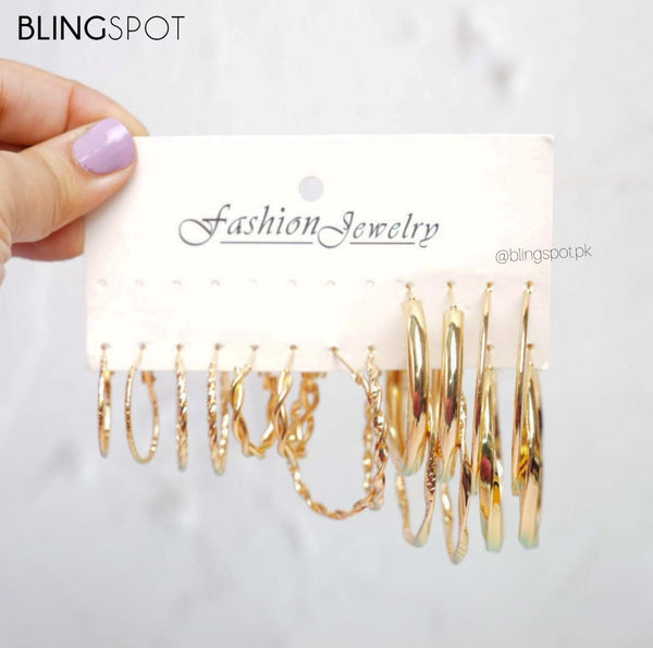 Fancy Hoops Style 44 - Earrings Set