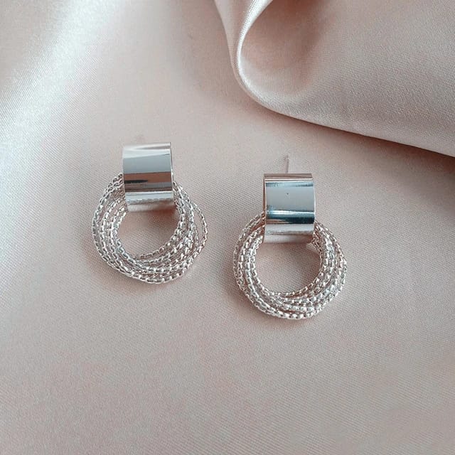 Multi Circle Silver - Earring