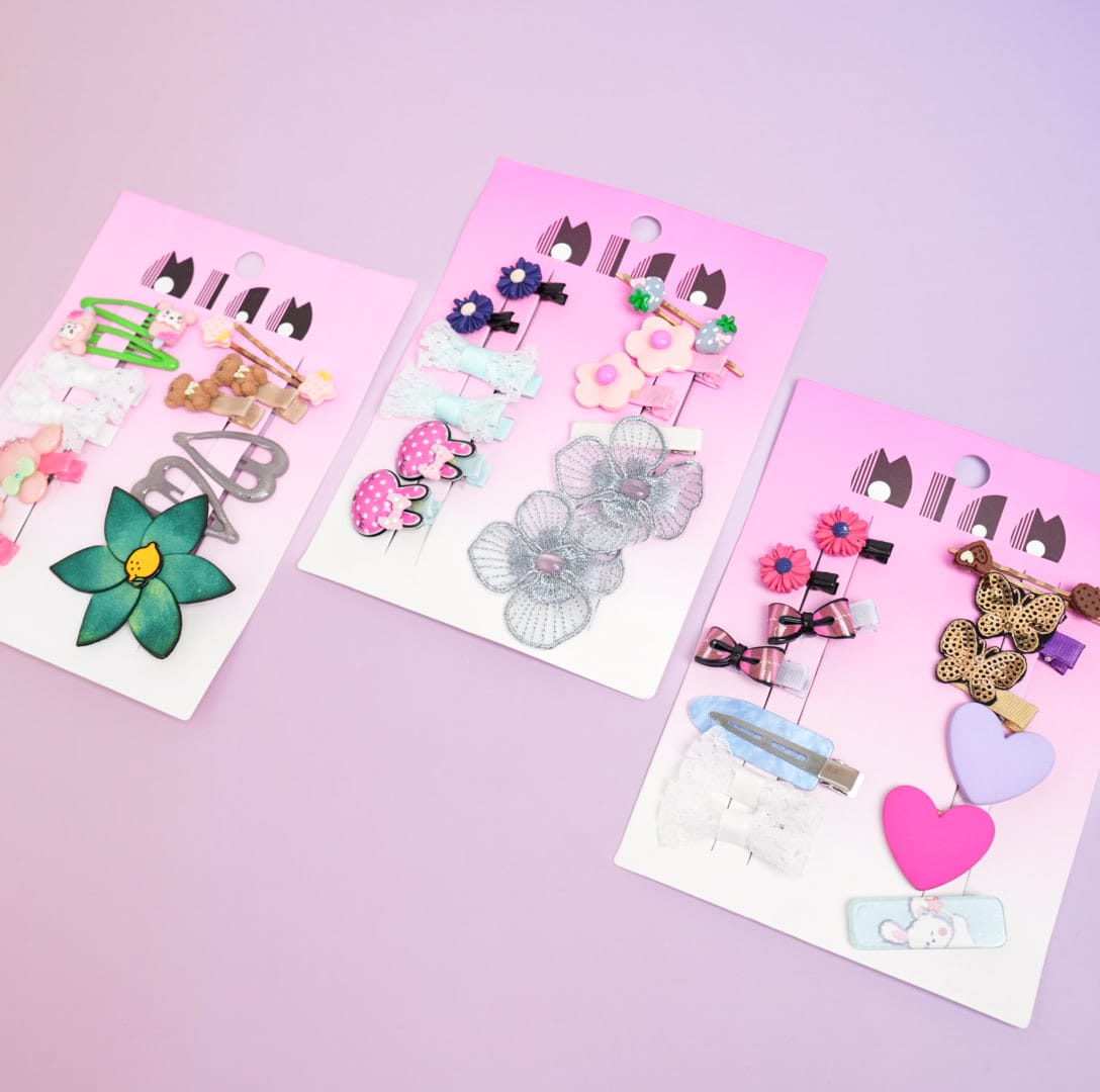 Flowers & Mixed - Hair Clip Set Style 1