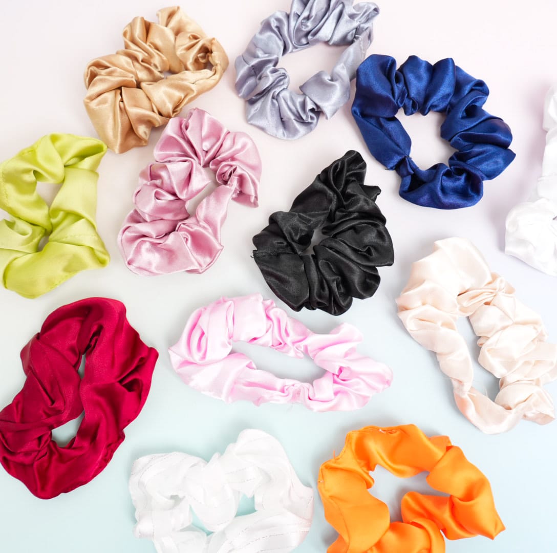 Mixed Silky - Hair Scrunchie Style 3