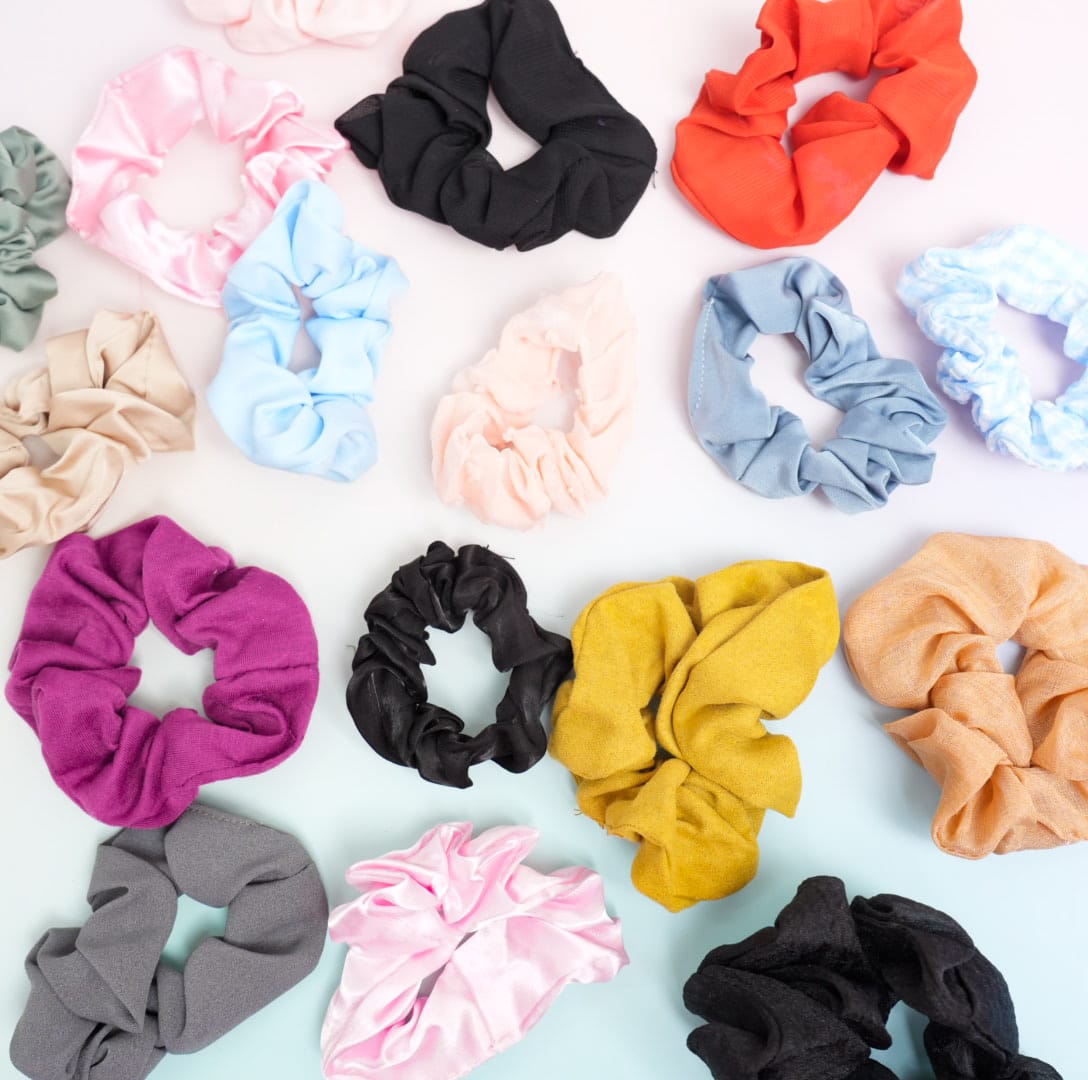 Mixed Silky - Hair Scrunchie Style 1