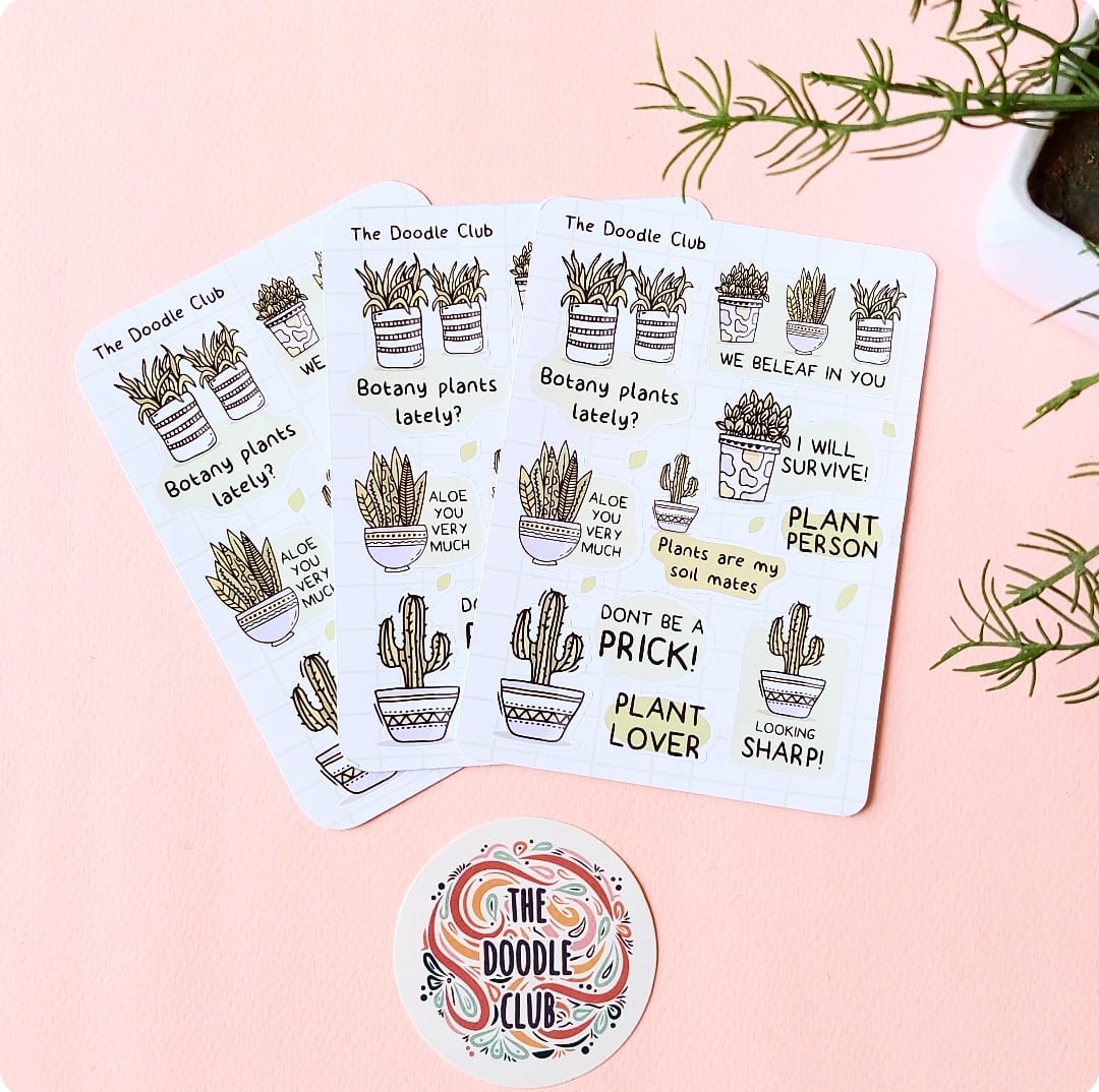 Plant Lover Sticker Sheet -  Sticker