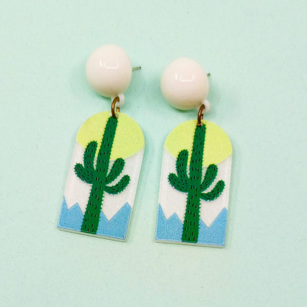 Cactus Earrings - Clearance Sale