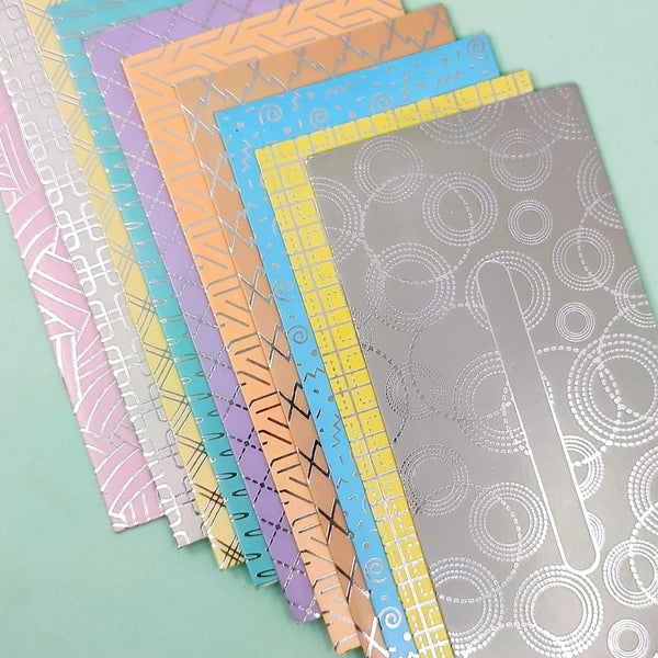 Pattern Designed Silver Foil - Envelopes
