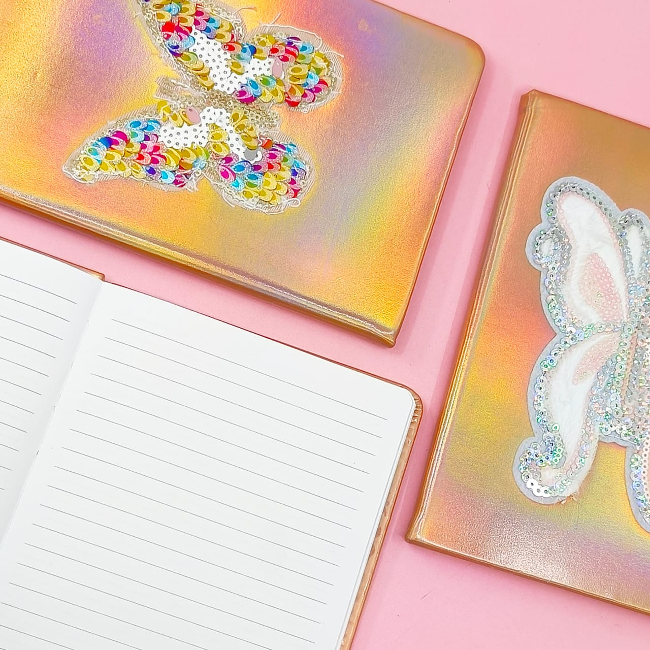 Sequin Butterfly Hollo Neon Shade  Journal -Scratch & Dent Sale