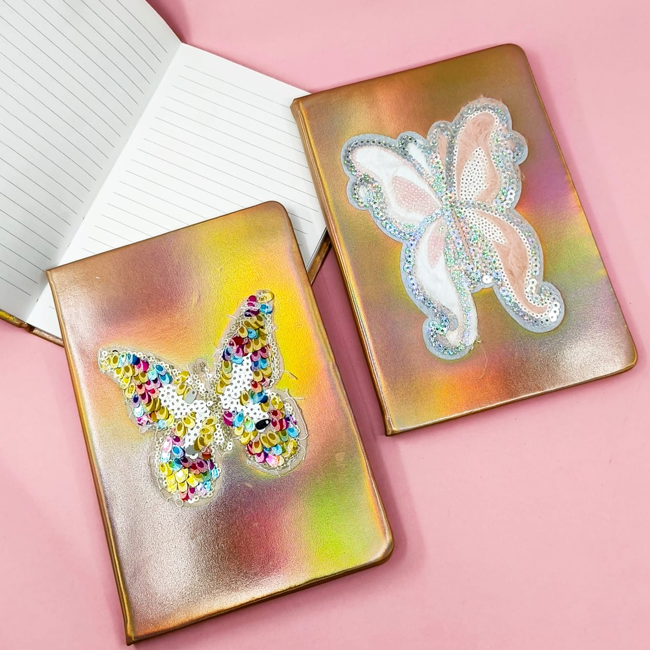 Sequin Butterfly Hollo Neon Shade  Journal -Scratch & Dent Sale