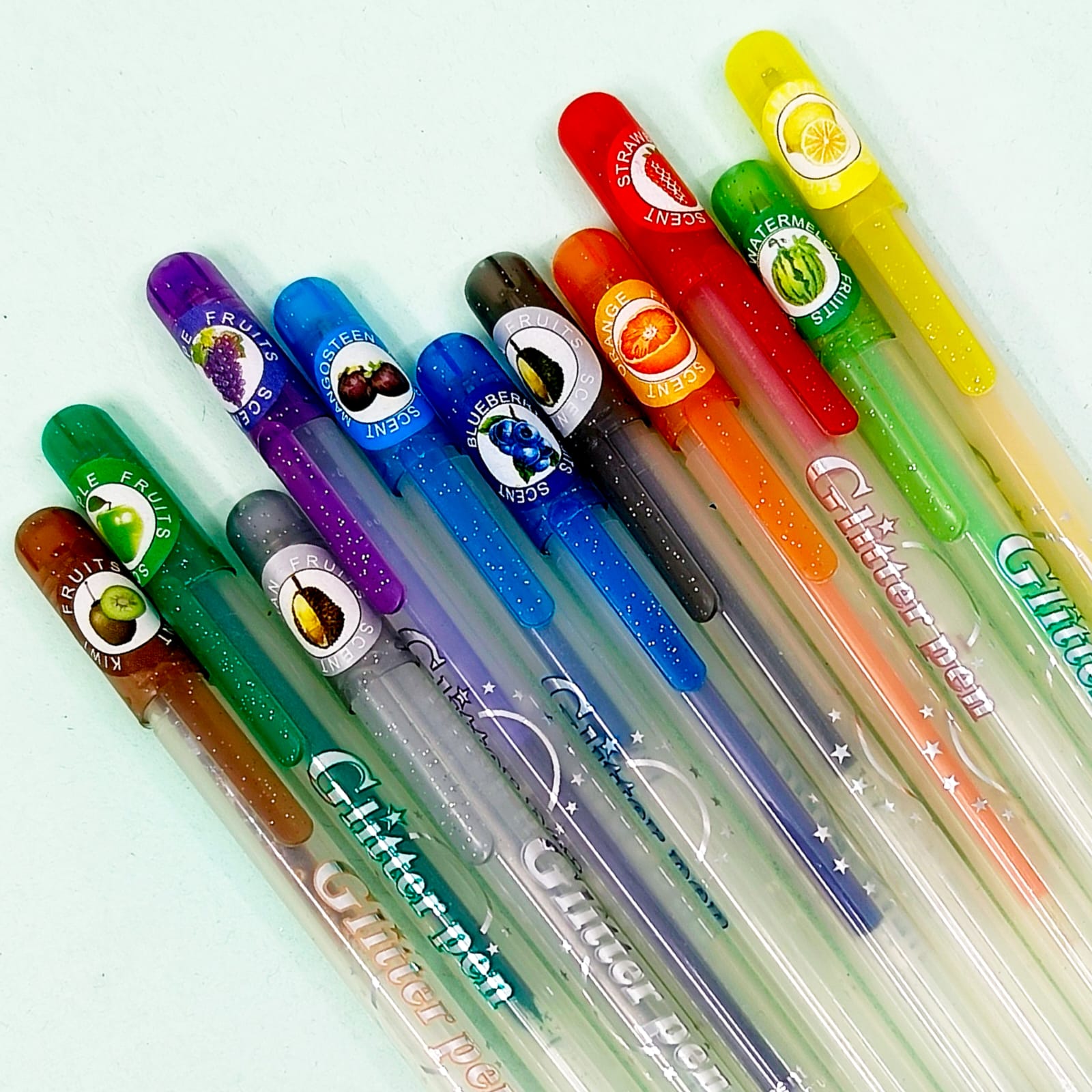 Fruit Scent Glitter - Pen Set Of 11