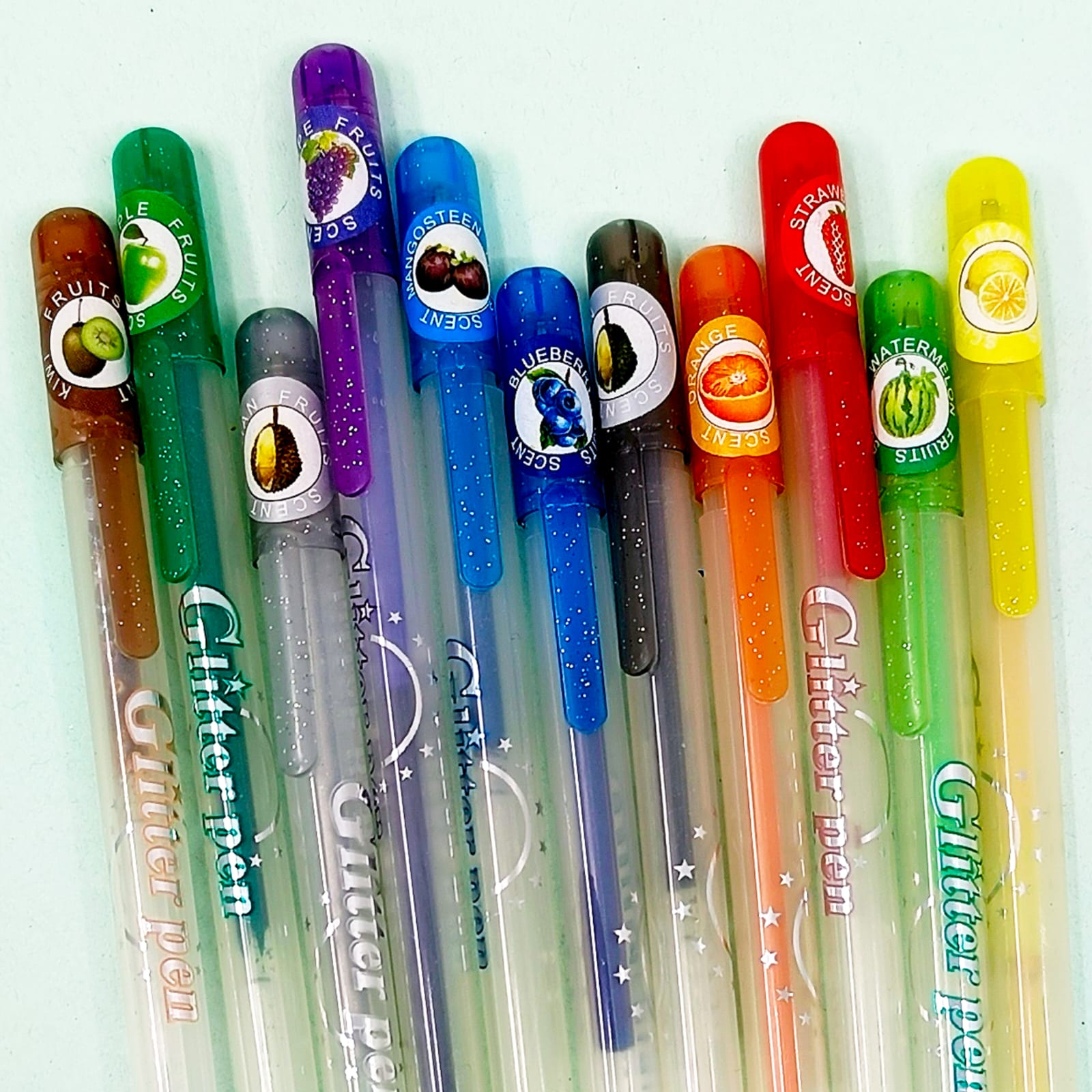 Fruit Scent Glitter - Pen Set Of 11