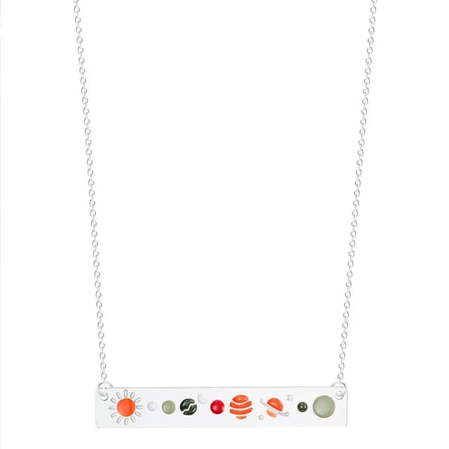 Galaxy Solar Balance Silver - Necklace Clearance Sale