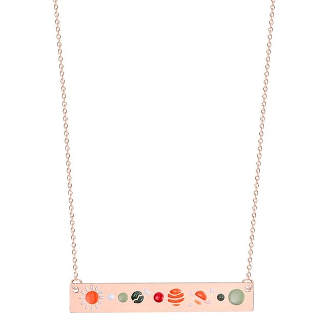 Galaxy Solar Balance Rose Gold - Necklace Clearance Sale