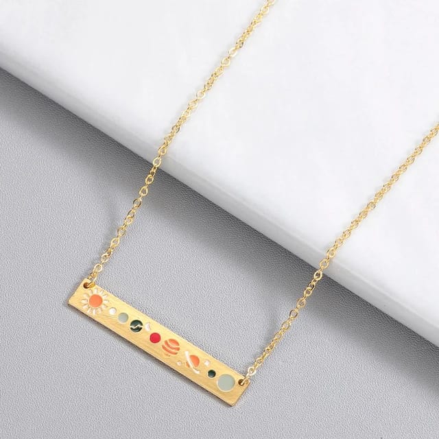 Galaxy Solar Balance Gold - Necklace Clearance Sale