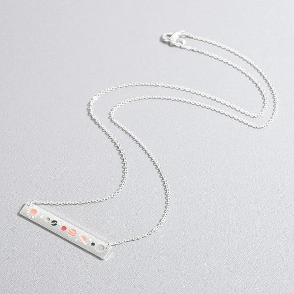 Galaxy Solar Balance Silver - Necklace Clearance Sale