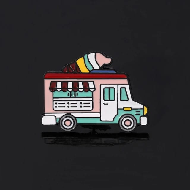 Traveler Ice Cream Truck - Enamel Pin