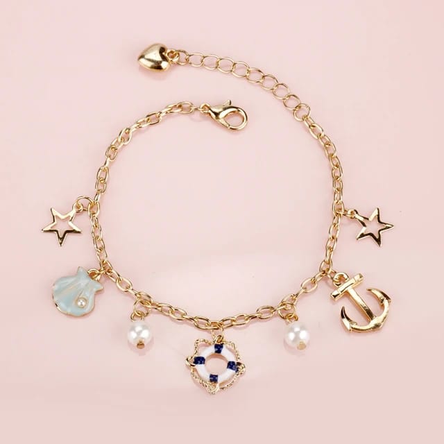 Pearl & Sea Charms - Bracelet Style 2