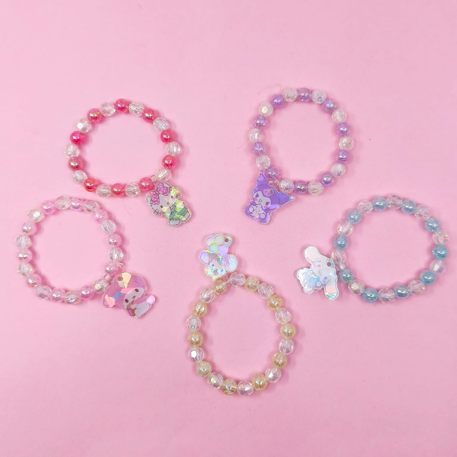 Sanrio Characters Crystal Beads - Kids Bracelet Style 2