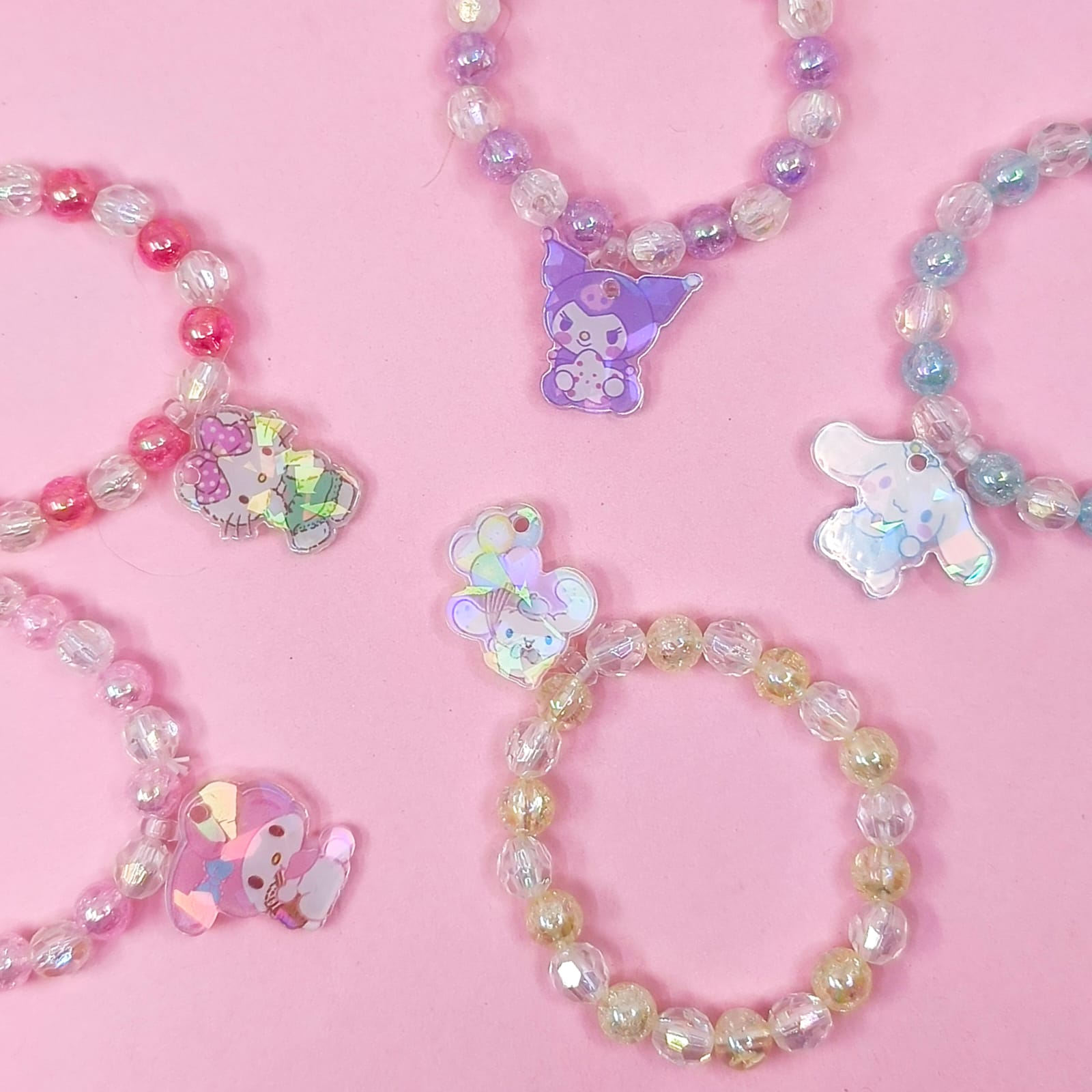 Sanrio Characters Crystal Beads - Kids Bracelet Style 2