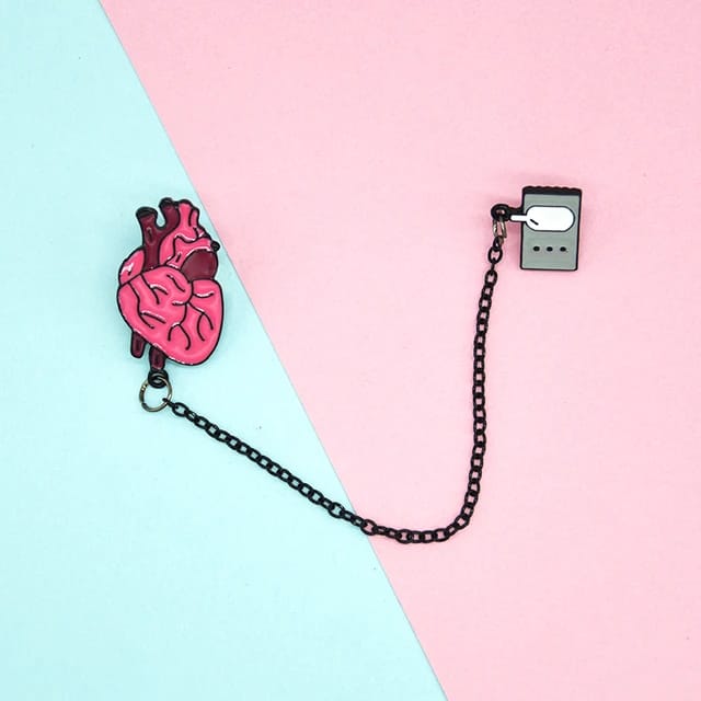 Heart Charger - Enamel Pin