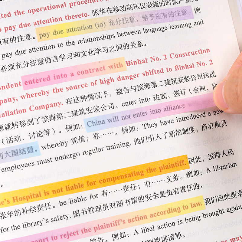 Gradual Gradient Dialog Box - Acrylic Ring Notepad Sticker