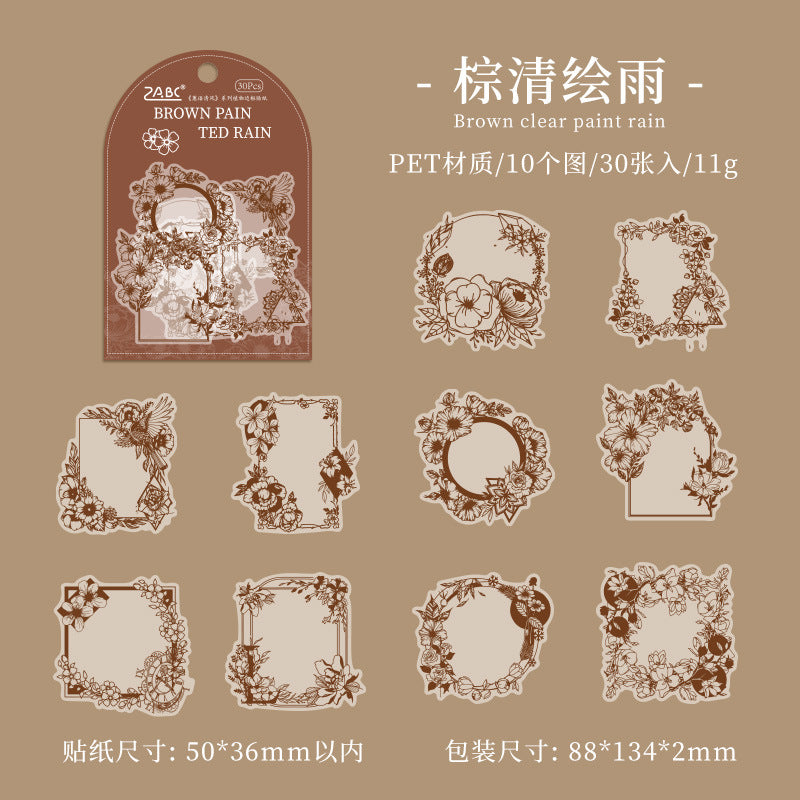 Floral Frame - Decoration Sticker
