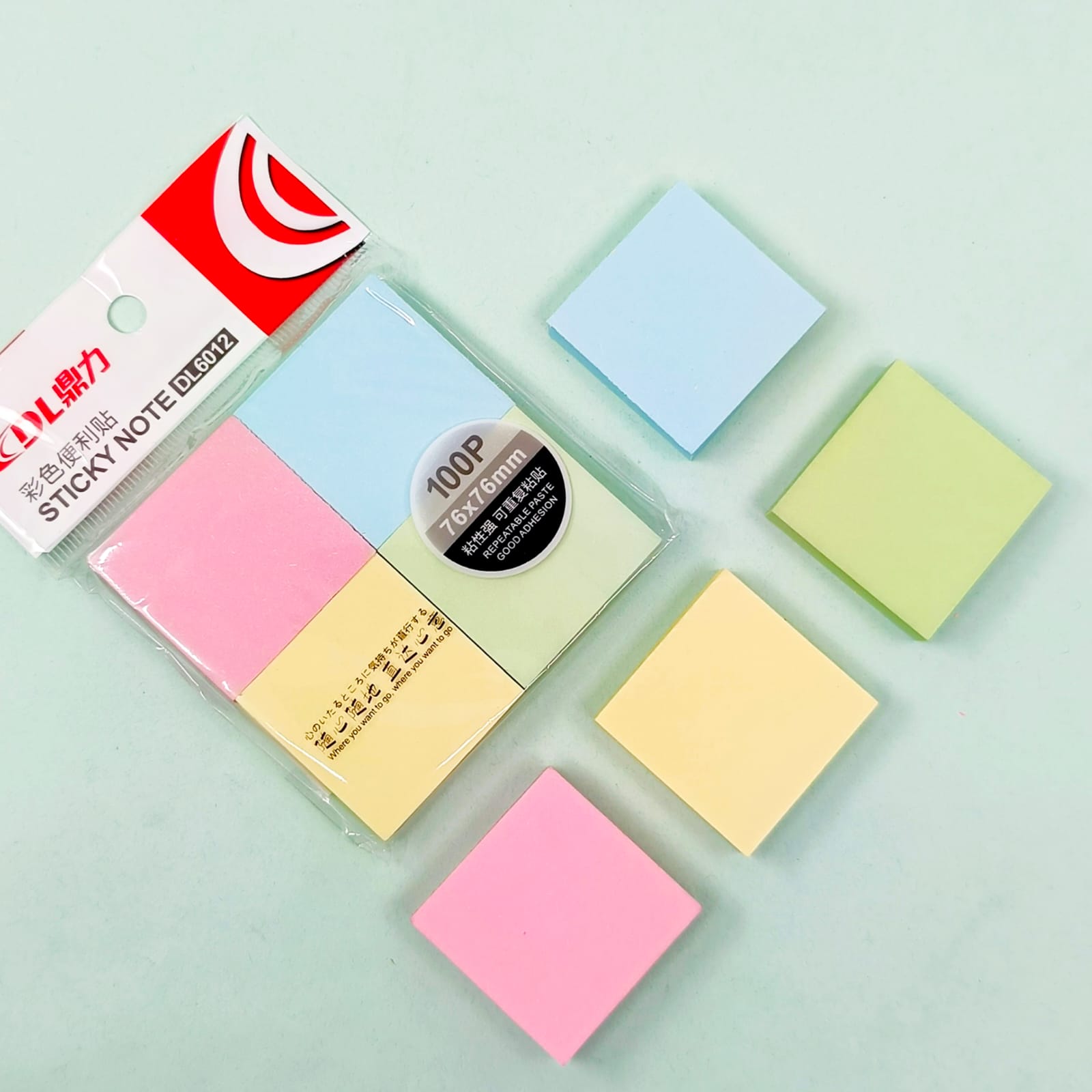 DL Pastel Colors 4 in 1 Sticky Note - Style 2