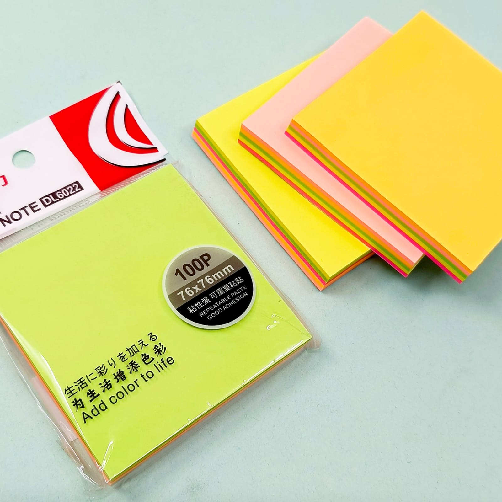 DL Multi Colors - Sticky Note ( 76x76mm )