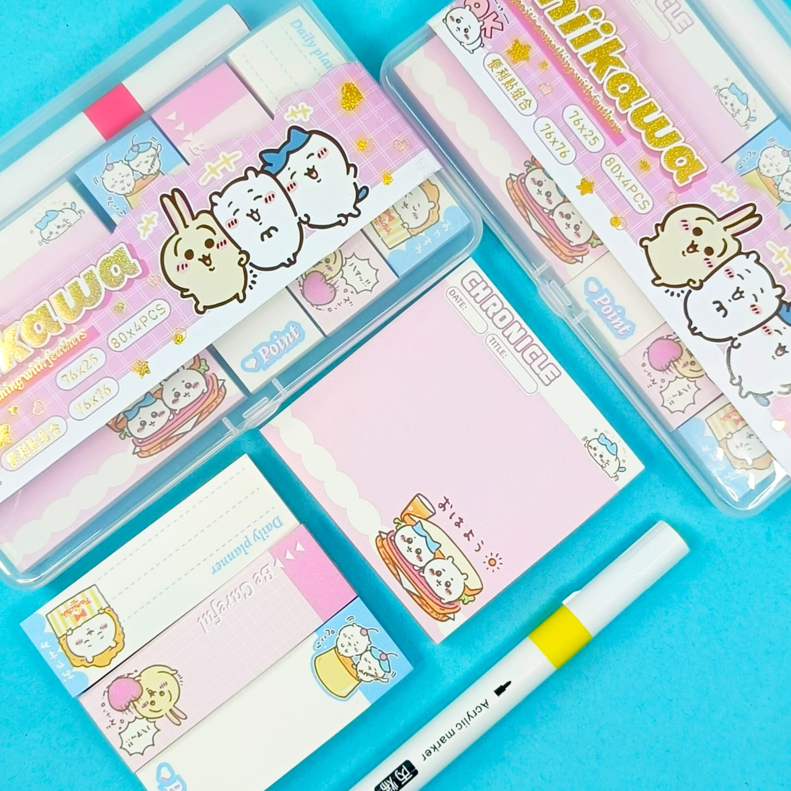 Kawai Animal - Sticky Note / Stationery Set Style 1