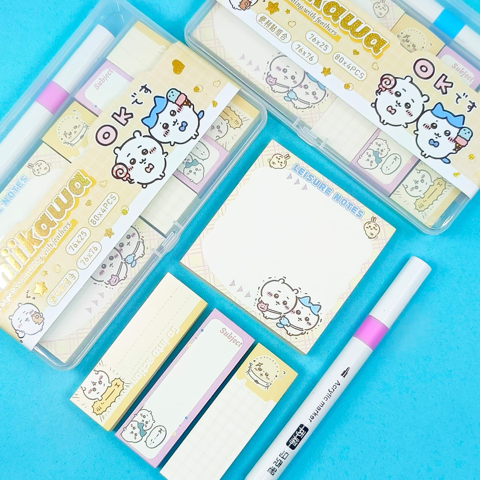 Kawai Animal - Sticky Note / Stationery Set Style 3