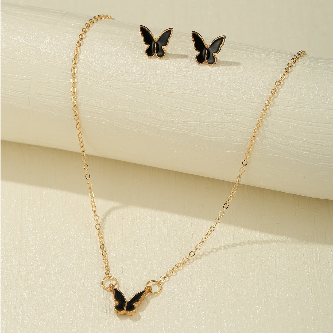 Black Butterfly - Jewelry Set