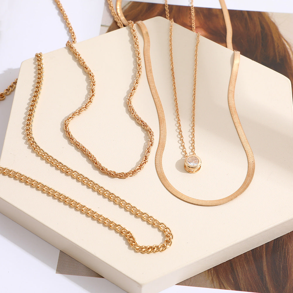 4 Gold Layered - Necklace Set Of 4