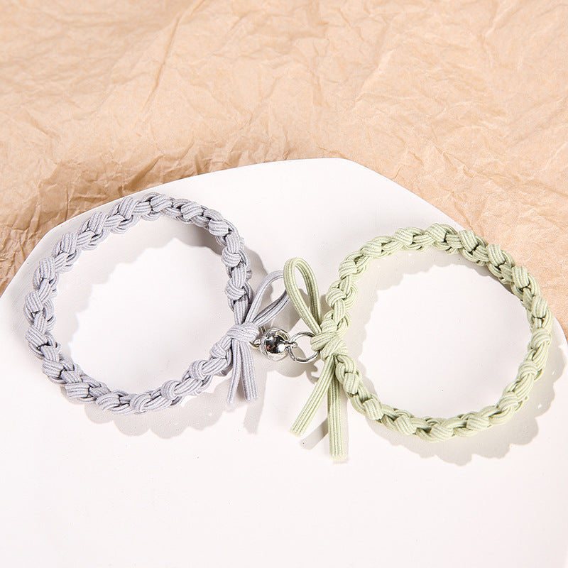 Pastel Grey & Green Magnetic - Bracelet Set Of 2